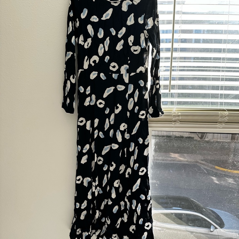 Church  elegant dress Chic Black and White  Dress